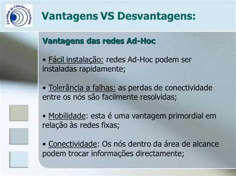 Vantagens das redes ad hoc