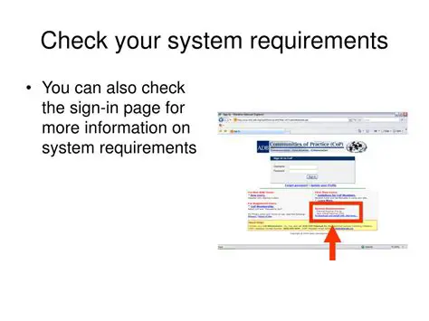 Verify System Requirements