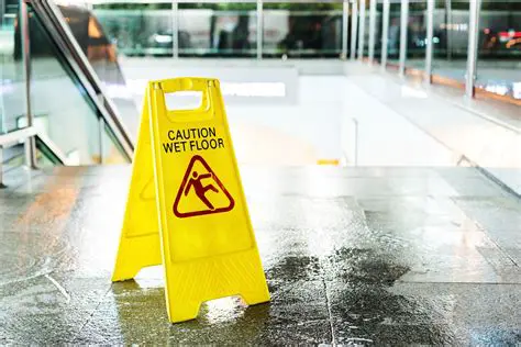Wet and oily floor surfaces