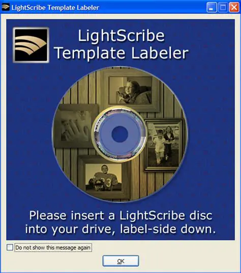 Works with LightScribe Template Labeler